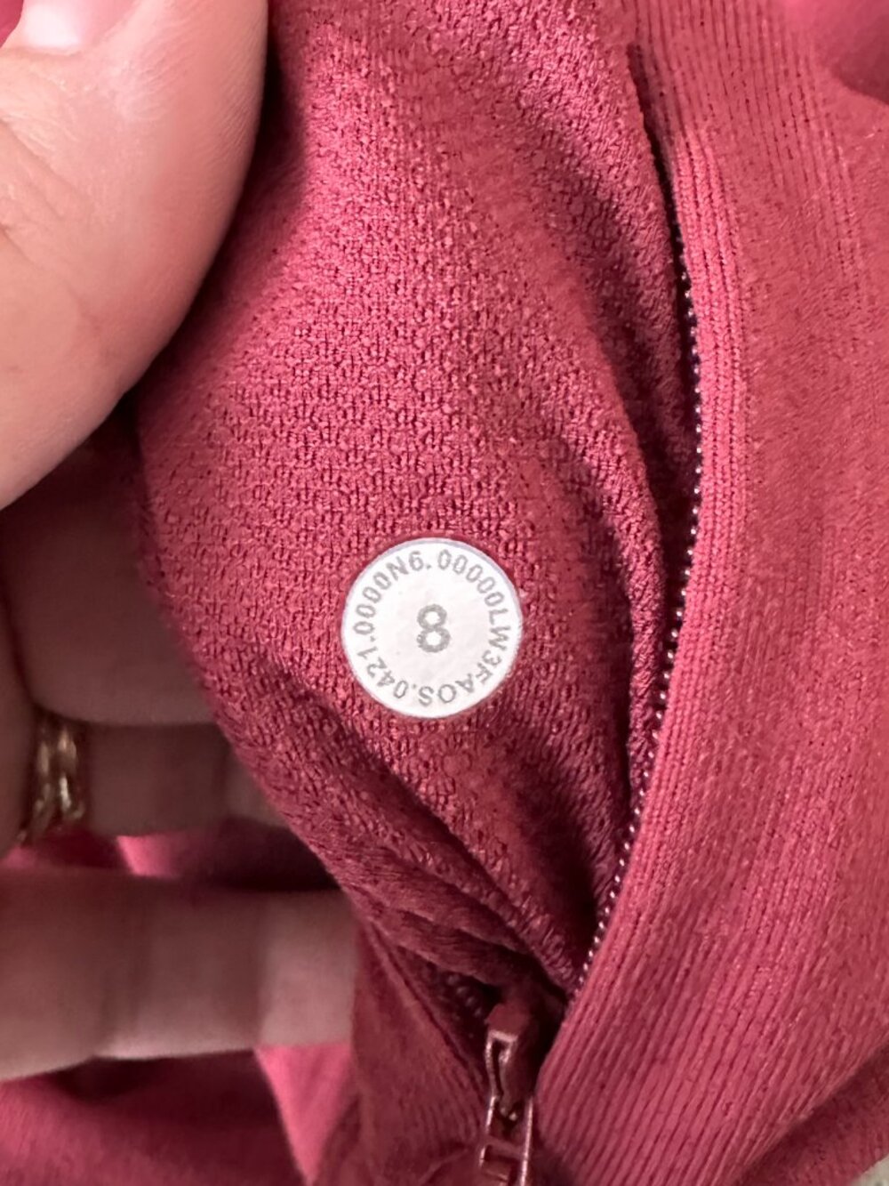 Lululemon Rulu Run Half Zip - Size 8 - Picture 3 of 7